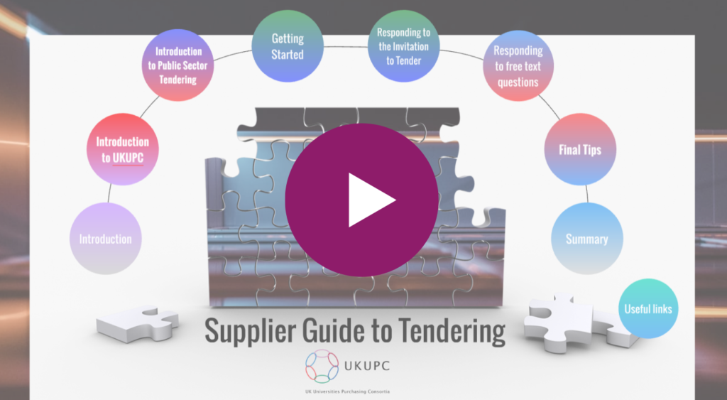 Supplier guide to tendering