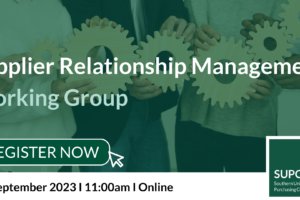 SUPC Supplier Relationship Management Working Group
